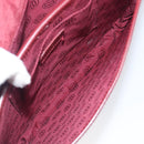 CARTIER Must Line Shoulder Bag Leather Bordeaux Gold Auth ki6787A-17