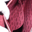 CARTIER Must Line Shoulder Bag Leather Bordeaux Gold Auth ki6787A-20