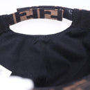 FENDI Zucca Canvas Cap Brown Black Auth ki6793M-11