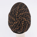FENDI Zucca Canvas Cap Brown Black Auth ki6793M-5