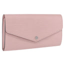 LOUIS VUITTON Epi Portefeuille Sarah Wallet Rose Valerine M61216 LV Auth ki6797V-1