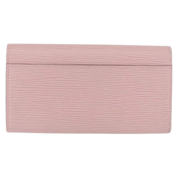 LOUIS VUITTON Epi Portefeuille Sarah Wallet Rose Valerine M61216 LV Auth ki6797V