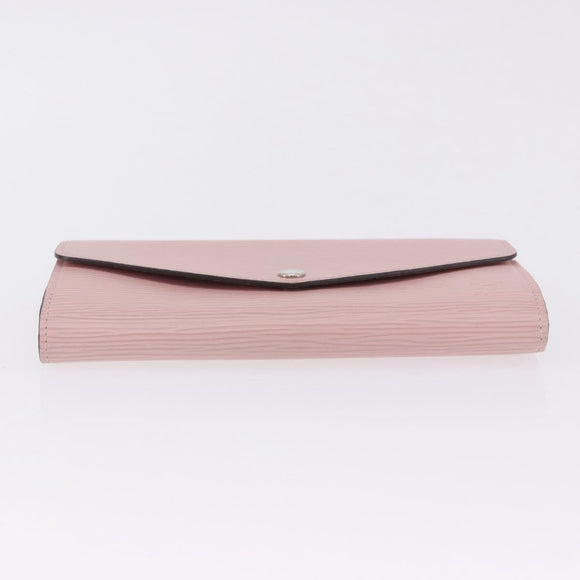 LOUIS VUITTON Epi Portefeuille Sarah Wallet Rose Valerine M61216 LV Auth ki6797V
