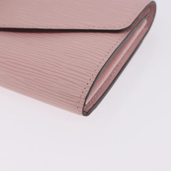 LOUIS VUITTON Epi Portefeuille Sarah Wallet Rose Valerine M61216 LV Auth ki6797V