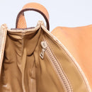 CELINE Macadam Canvas Shoulder Bag PVC Beige Gold Auth ki6798V-20