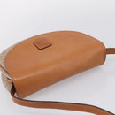 CELINE Macadam Canvas Shoulder Bag PVC Beige Gold Auth ki6798V-6