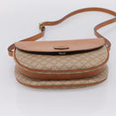 CELINE Macadam Canvas Shoulder Bag PVC Beige Gold Auth ki6798V-5