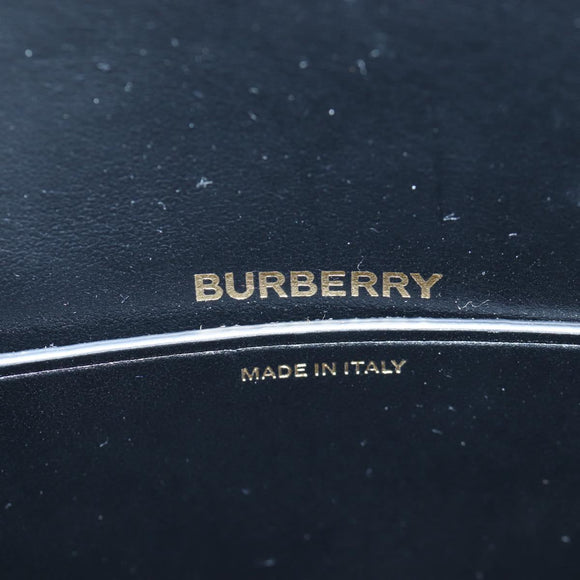 BURBERRY Nova Check Shoulder Bag Canvas Red Gold Auth ki6799M