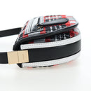 BURBERRY Nova Check Shoulder Bag Canvas Red Gold Auth ki6799M-3