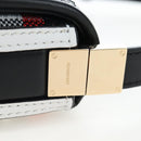 BURBERRY Nova Check Shoulder Bag Canvas Red Gold Auth ki6799M-8