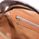 CELINE Macadam Canvas Shoulder Bag PVC Leather Brown Gold Auth ki6803V-20