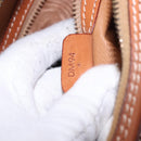 CELINE Macadam Canvas Shoulder Bag PVC Leather Brown Gold Auth ki6803V-23