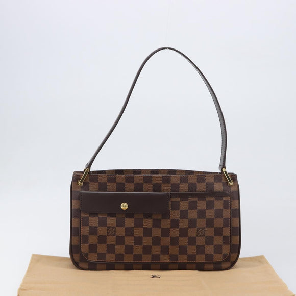 LOUIS VUITTON Damier Ebene Aubagne Shoulder Bag N51129 LV Auth ki6804M