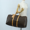 LOUIS VUITTON Monogram Keepall 55 Boston Bag M41424 LV Auth ki6805M-25