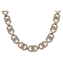 CHANEL Necklace metal Gold CC Auth ki6807M-1