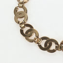 CHANEL Necklace metal Gold CC Auth ki6807M-10