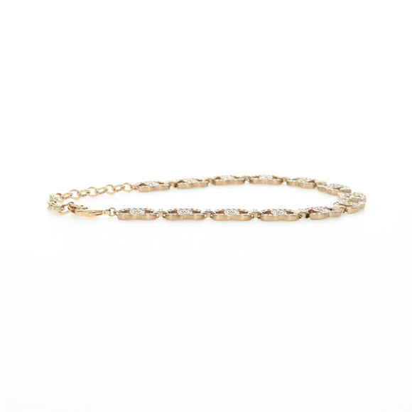 CHANEL Necklace metal Gold CC Auth ki6807M