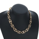 CHANEL Necklace metal Gold CC Auth ki6807M-21