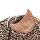 CHANEL skirt Jacket Nylon setup Gold CC Auth ki6808M-14