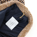 CHANEL skirt Jacket Nylon setup Gold CC Auth ki6808M-21