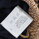 CHANEL skirt Jacket Nylon setup Gold CC Auth ki6808M-23