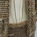 CHANEL skirt Jacket Nylon setup Gold CC Auth ki6808M-7