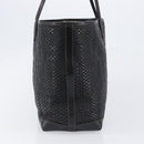FENDI Zucca Canvas Tote Bag Leather Black Auth ki6810-5