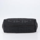 FENDI Zucca Canvas Tote Bag Leather Black Auth ki6810-9