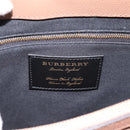 BURBERRY Shoulder Bag Leather Brown Gold Auth ki6811V-14