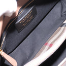 BURBERRY Shoulder Bag Leather Brown Gold Auth ki6811V-15