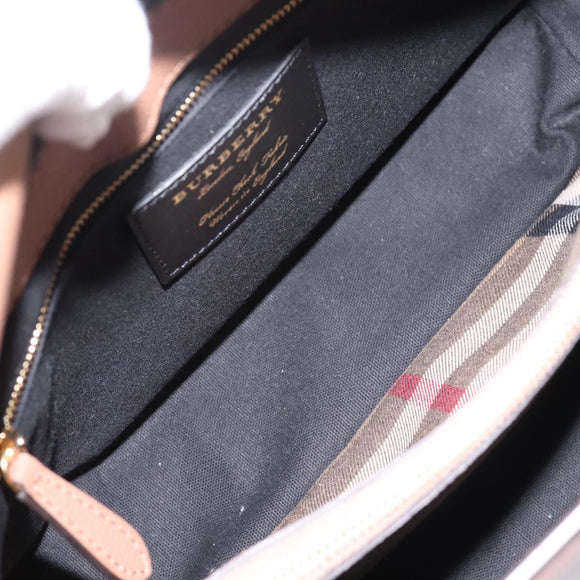 BURBERRY Shoulder Bag Leather Brown Gold Auth ki6811V