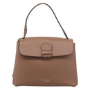 BURBERRY Shoulder Bag Leather Brown Gold Auth ki6811V-2