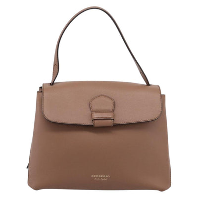 BURBERRY Shoulder Bag Leather Brown Gold Auth ki6811V - 0