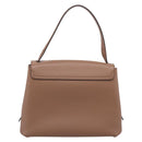 BURBERRY Shoulder Bag Leather Brown Gold Auth ki6811V-3