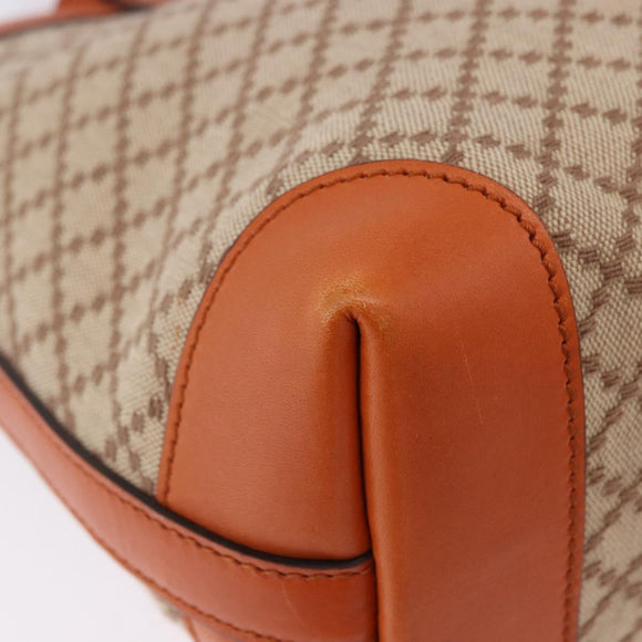 GUCCI GG Canvas Tote Bag Orange Gold 269878 Auth ki6812V