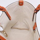 GUCCI GG Canvas Tote Bag Orange Gold 269878 Auth ki6812V-17