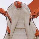 GUCCI GG Canvas Tote Bag Orange Gold 269878 Auth ki6812V-18