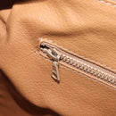 CELINE Macadam Canvas Mini Boston Bag PVC Leather Brown Gold Auth ki6818-25