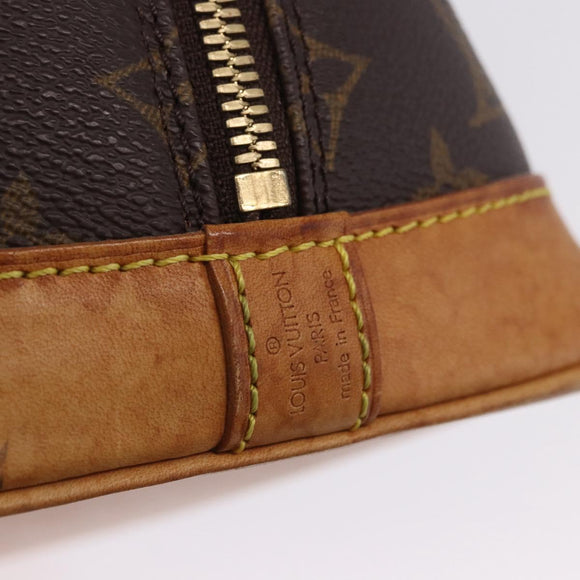 LOUIS VUITTON Monogram Alma Hand Bag M51130 LV Auth ki6819