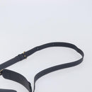 Coach Shoulder Bag Leather 2way Navy Gold Auth ki6820A-10