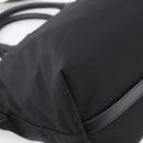 PRADA Hand Bag Nylon Leather 2way Black Gold Auth ki6822V-18