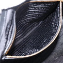 PRADA Hand Bag Nylon Leather 2way Black Gold Auth ki6822V-25