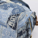 LOUIS VUITTON Monogram Denim Patchwork Speedy 30 Bag Blue M95380 LV Auth ki6823SAM-10