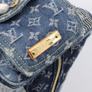 LOUIS VUITTON Monogram Denim Patchwork Speedy 30 Bag Blue M95380 LV Auth ki6823SAM-17