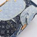 LOUIS VUITTON Monogram Denim Patchwork Speedy 30 Bag Blue M95380 LV Auth ki6823SAM-18