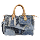 LOUIS VUITTON Monogram Denim Patchwork Speedy 30 Bag Blue M95380 LV Auth ki6823SAM-2