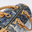 LOUIS VUITTON Monogram Denim Patchwork Speedy 30 Bag Blue M95380 LV Auth ki6823SAM-6