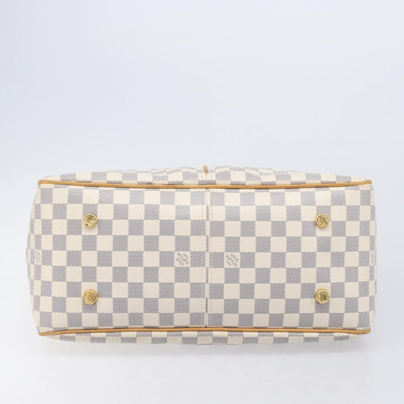 LOUIS VUITTON Damier Azur Figueri GM Tote Bag N41175 LV Auth ki6824V