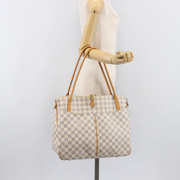 LOUIS VUITTON Damier Azur Figueri GM Tote Bag N41175 LV Auth ki6824V