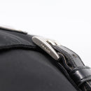 PRADA Shoulder Bag Nylon Black Silver Auth ki6826-9